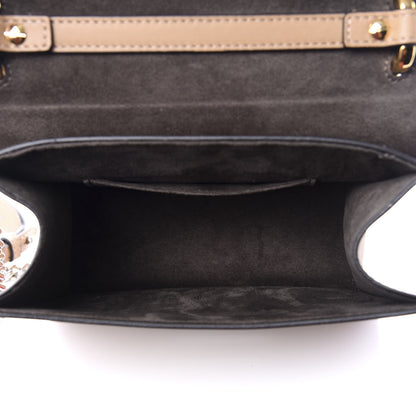 Fendi Calfskin F is Fendi Studded Small Kan I Shoulder Bag Tan 4 of 9