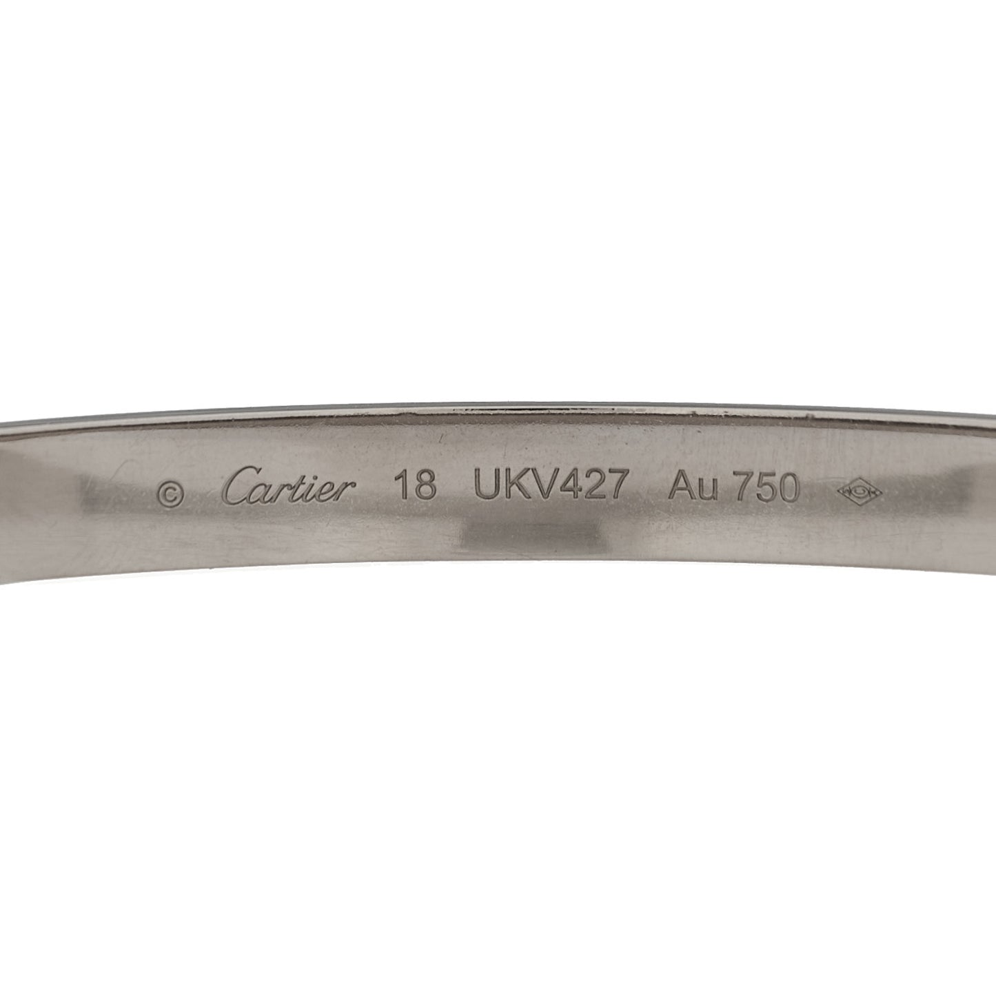 18K White Gold LOVE Bracelet 18