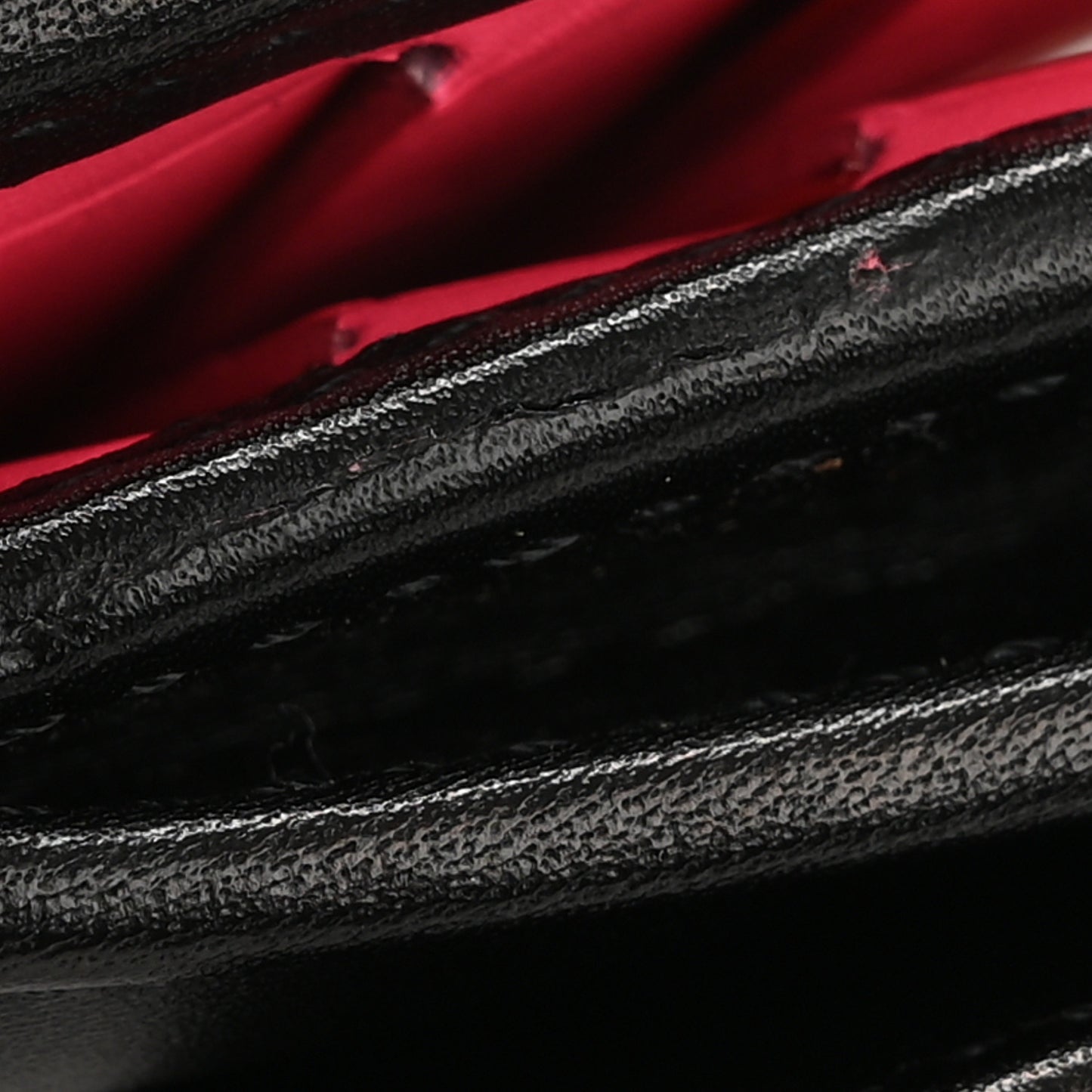 Calfskin Quilted Cambon Flap Wallet Black