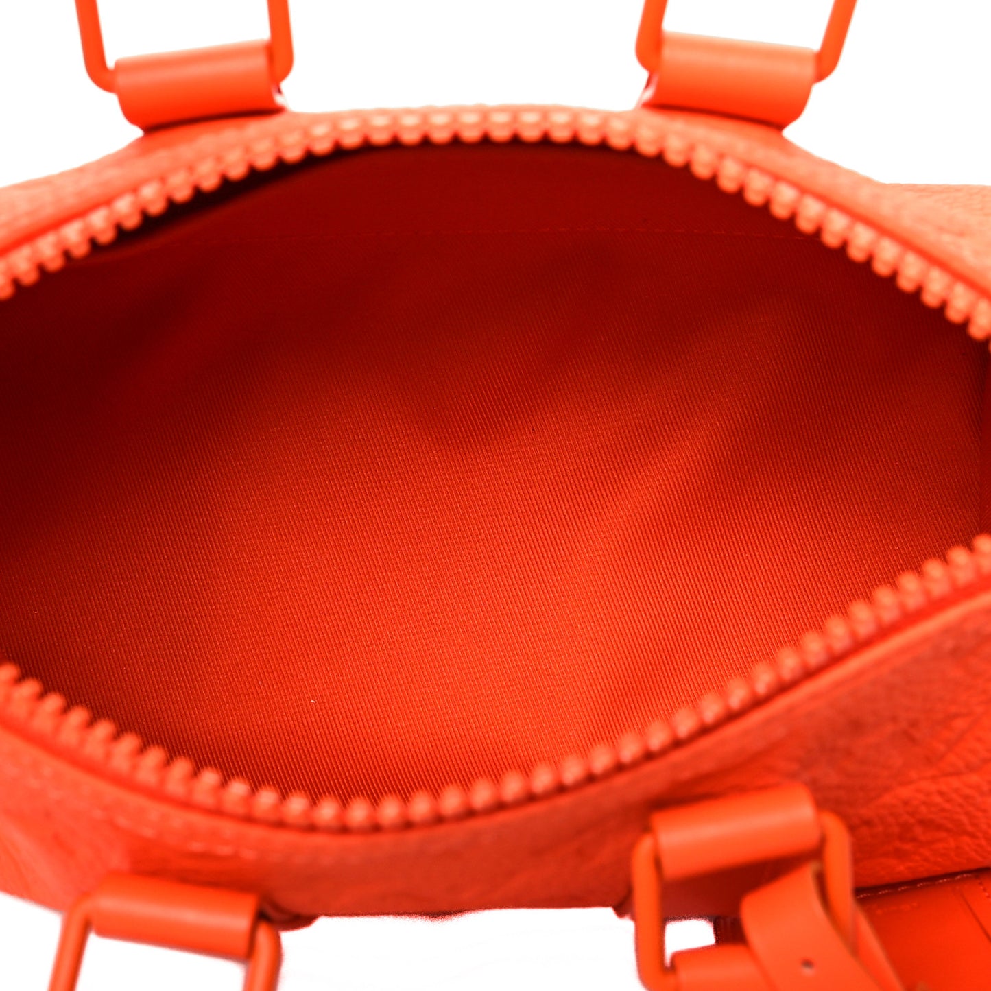 Grained Calfskin Aerogram Keepall XS Orange