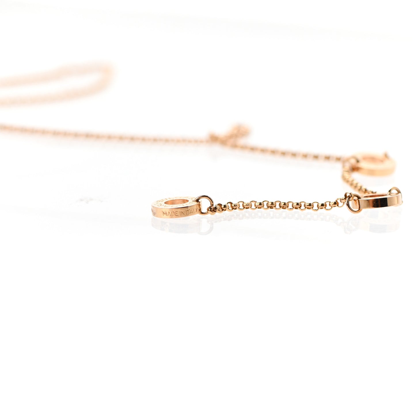 18K Rose Gold Cermet Small B.Zero1 Pendant Necklace