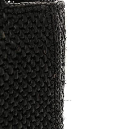 Loewe Raffia Small Paula's Ibiza Logo Tote Black White 11 of 11