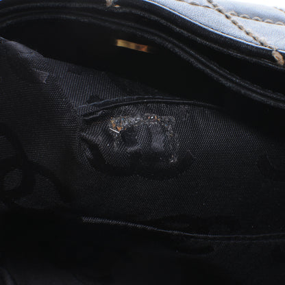 Chanel Calfskin Contrast Stitch Surpique Tote Black 7 of 8