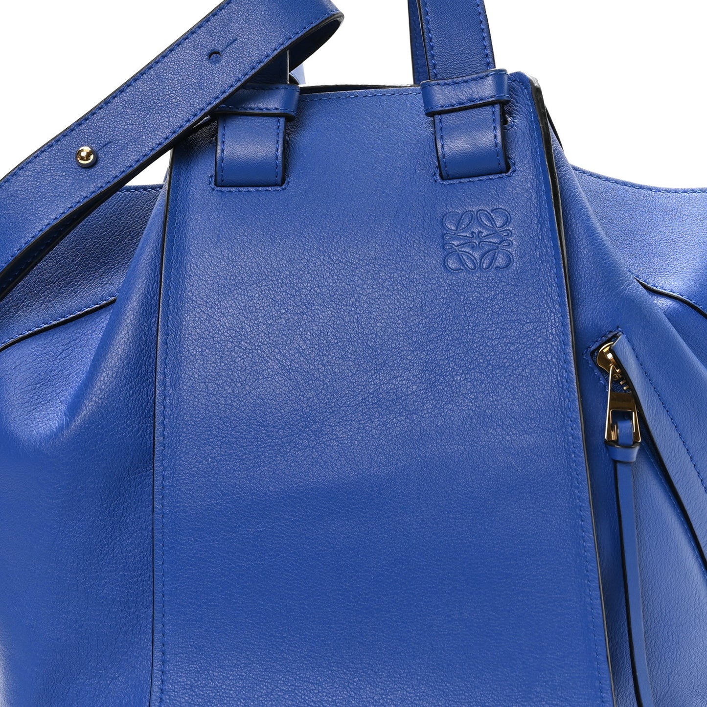 Calfskin Medium Hammock Shoulder Bag Electric Blue Electric Blue