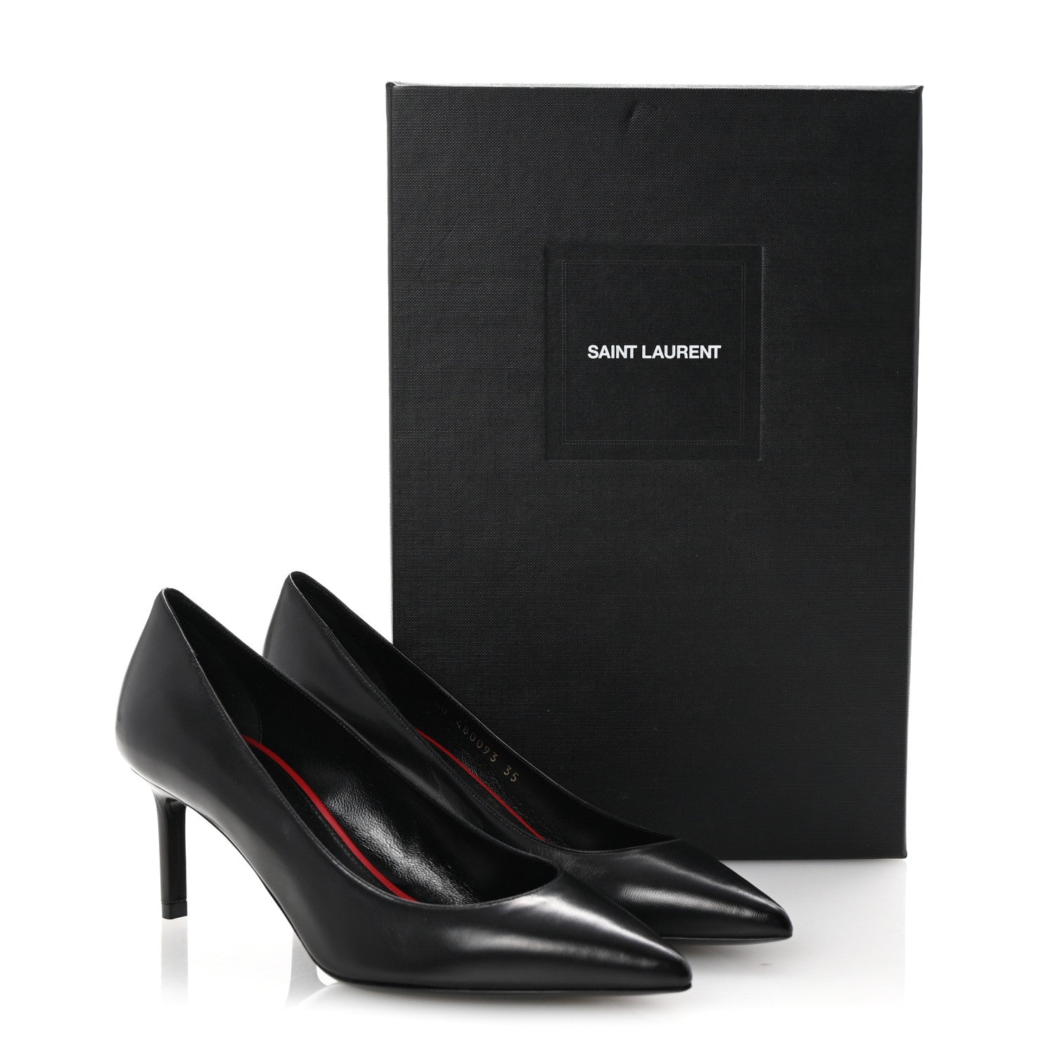 Saint Laurent Calfskin Anja 65 Pumps 35 Black 10 of 10
