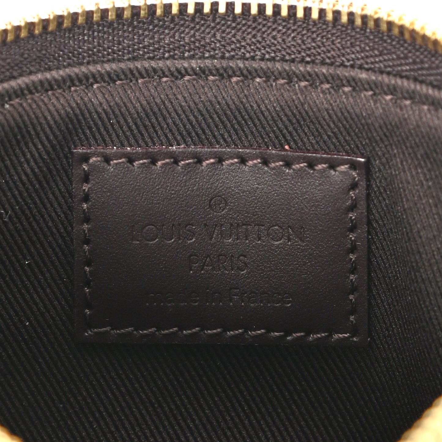 Vernis Monogram Mini Pochette Accessories Amarante