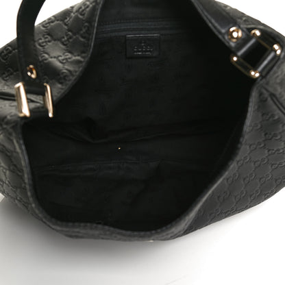 Gucci Guccissima Large New Ladies Web Hobo Black 5 of 13