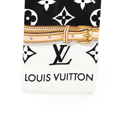 Louis Vuitton Silk Monogram Confidential Bandeau Black 2 of 6