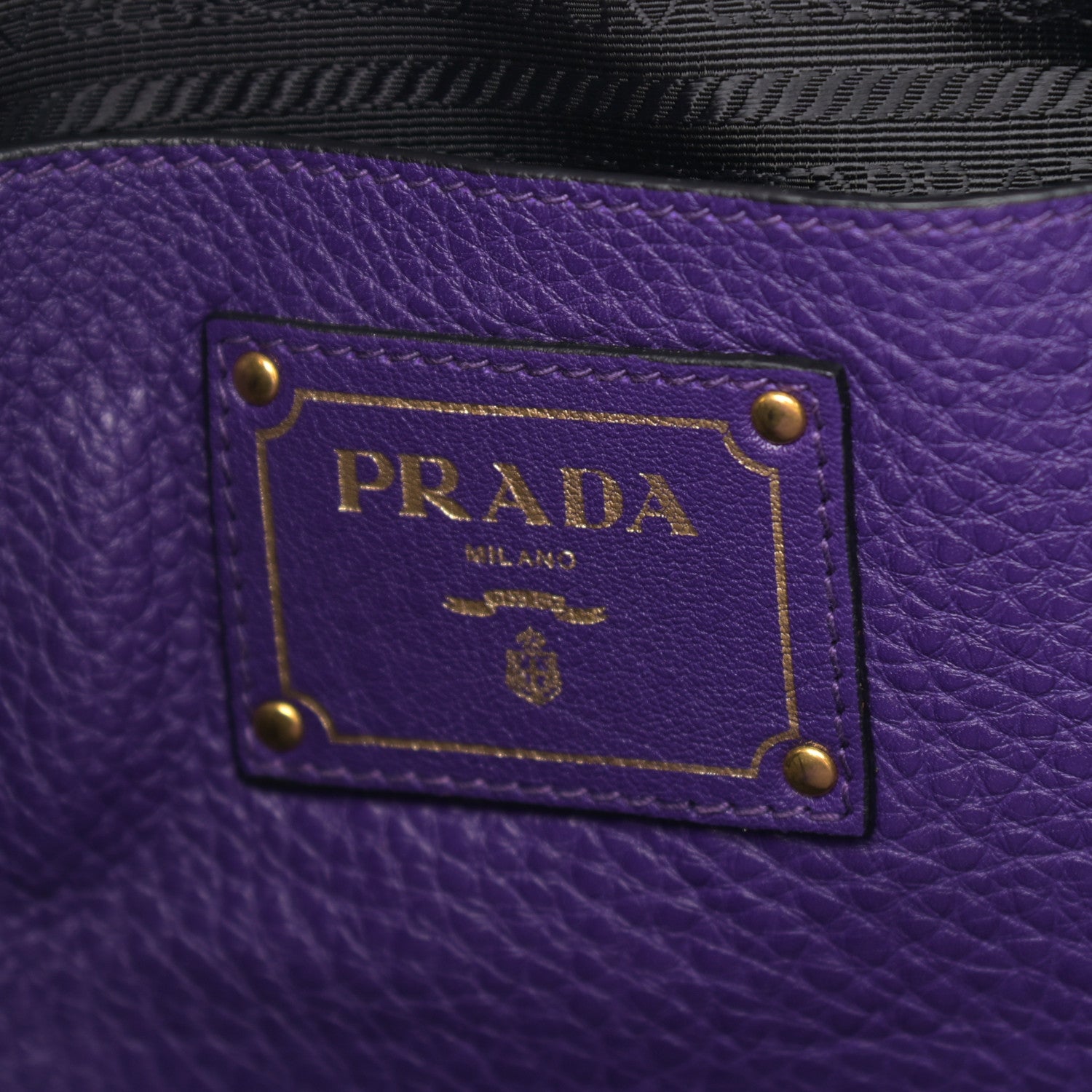 Prada Vitello Daino Tote Viola 5 of 10