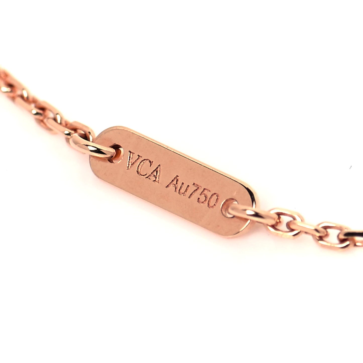 18K Rose Gold Carnelian Sweet Alhambra Bracelet