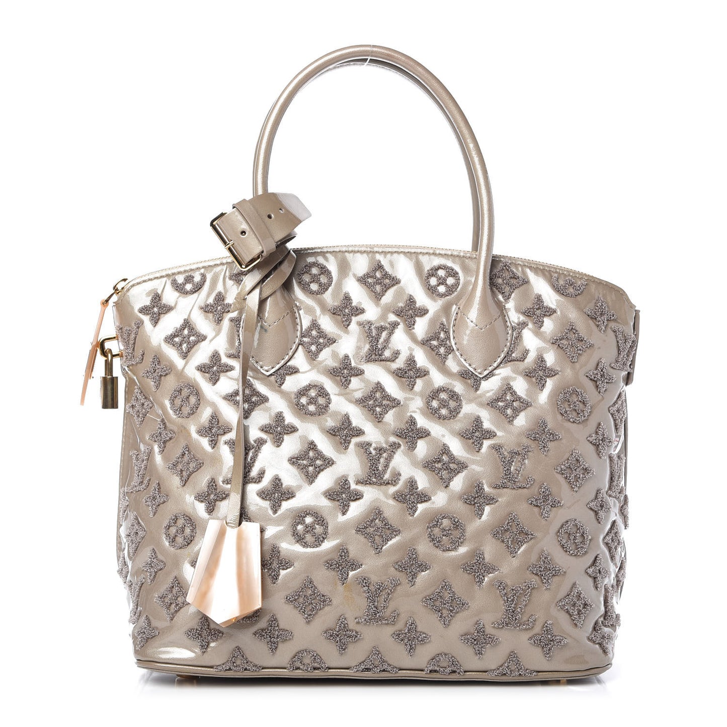 Patent Lambskin Fascination Lockit Gris