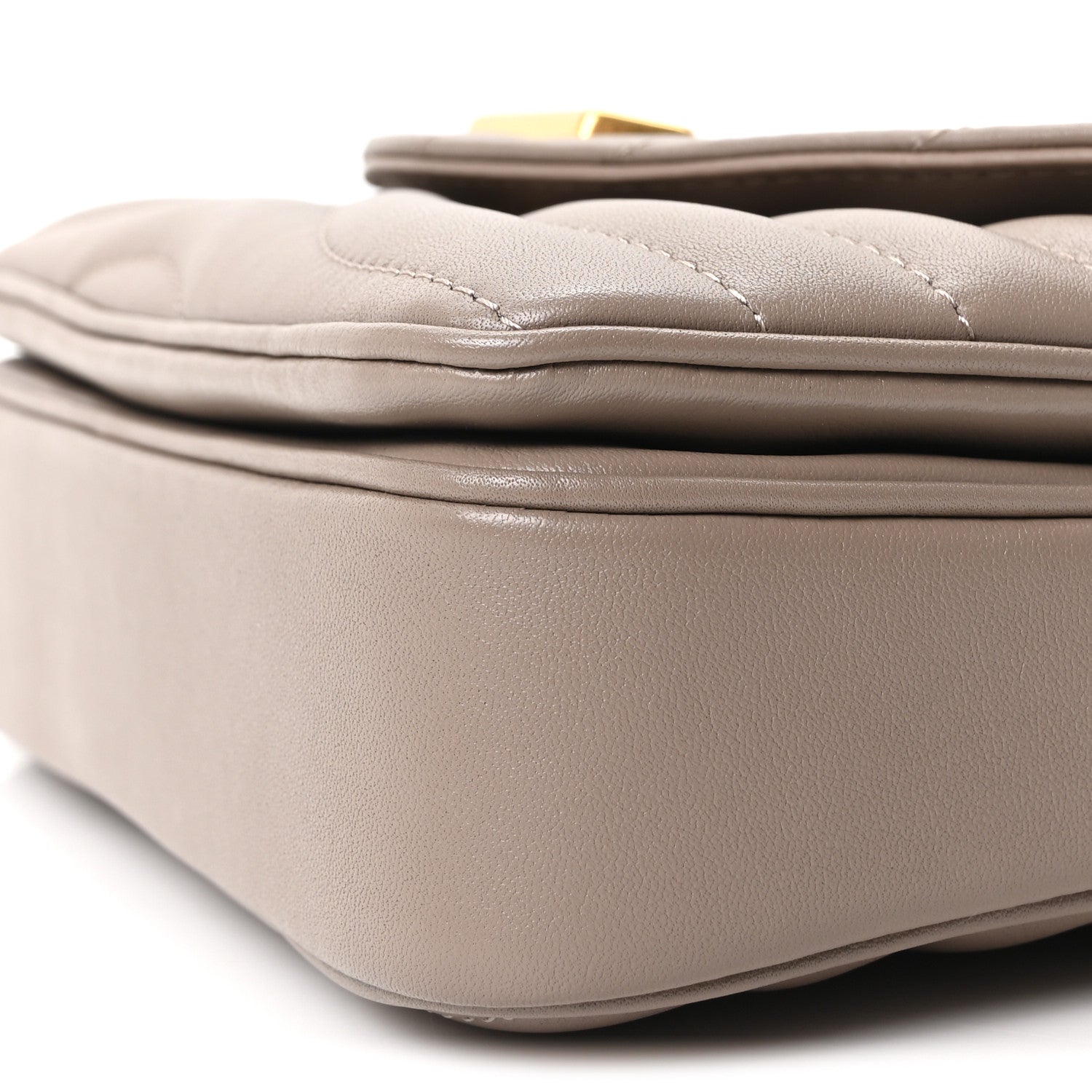 Louis Vuitton Calfskin LV New Wave Chain Bag Taupe 1857214