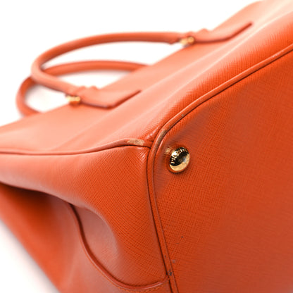 Prada Saffiano Large Galleria Double Zip Tote Papaya 11 of 13