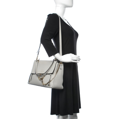 Chloe Calfskin Medium Faye Day Shoulder Bag Airy Grey 2 of 13