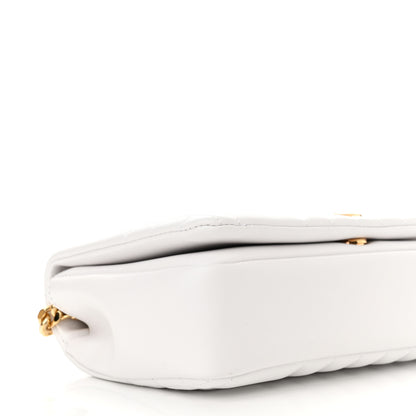 Burberry Lambskin Quilted Small Lola Bag Optic White 8 of 9