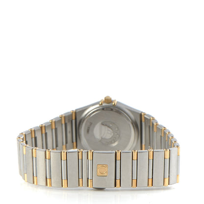 Omega Stainless Steel 18K Yellow Gold 25mm Constellation Quartz Watch White 1272.30 4 of 7