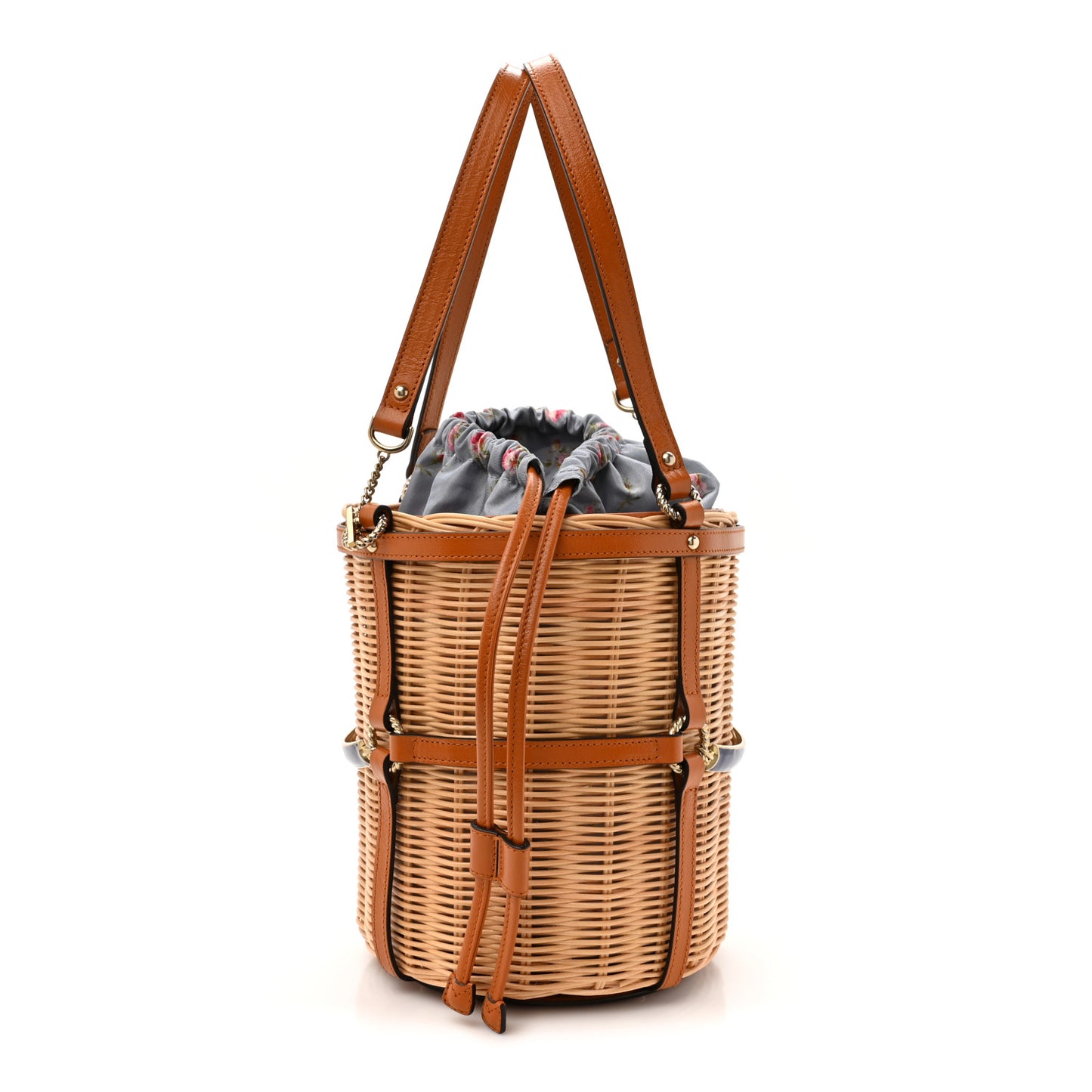 Wicker Bucket Bag Natural