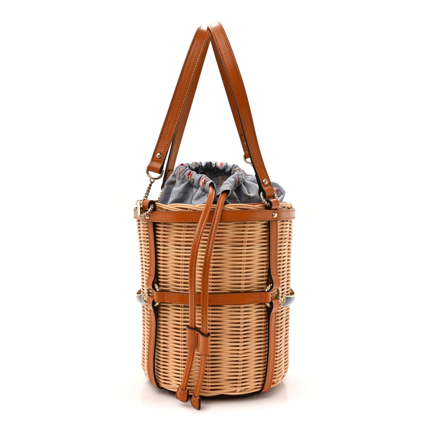 Gucci Wicker Bucket Bag Natural 1 of 10
