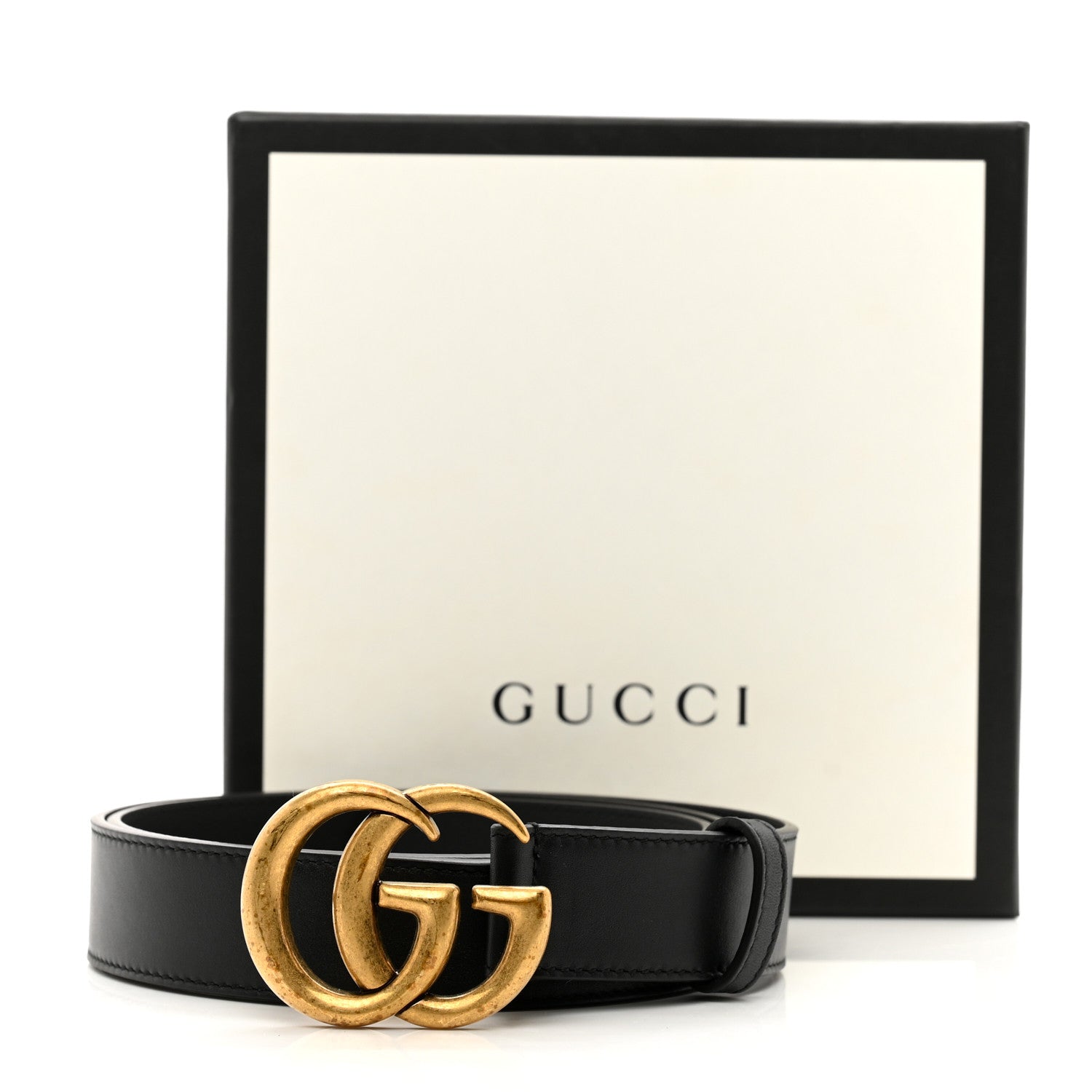 Gucci Moon Calfskin Double G 30mm Belt 95 38 Black 5 of 5