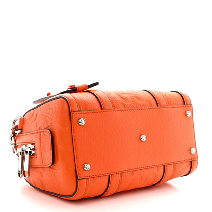 Gucci Piuma Calfskin Jumbo GG Embossed Mini Duffle Bag Good Orange 4 of 10