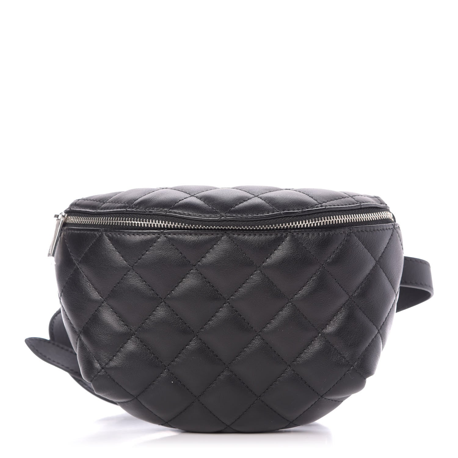 Chanel Calfskin Quilted Waist Belt Bag Black 1 of 9
