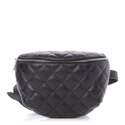 Chanel Calfskin Quilted Waist Belt Bag Black 1 of 9