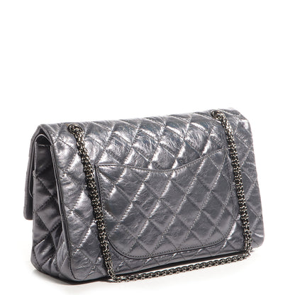 Chanel Aged Calfskin 2.55 Reissue 227 Flap Dark Silver 3 of 8