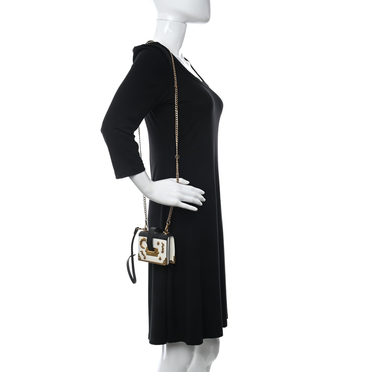 Saffiano Cahier Mini Astrology Bag Talco