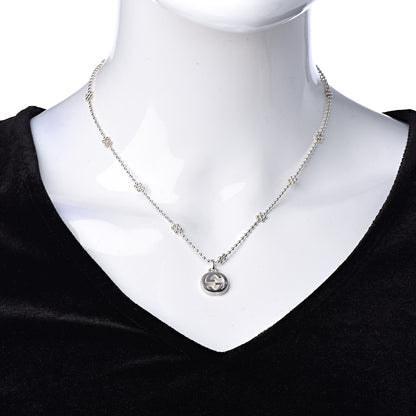 Gucci Sterling Silver Interlocking G Beaded Cluster Pendant Necklace 2 of 6