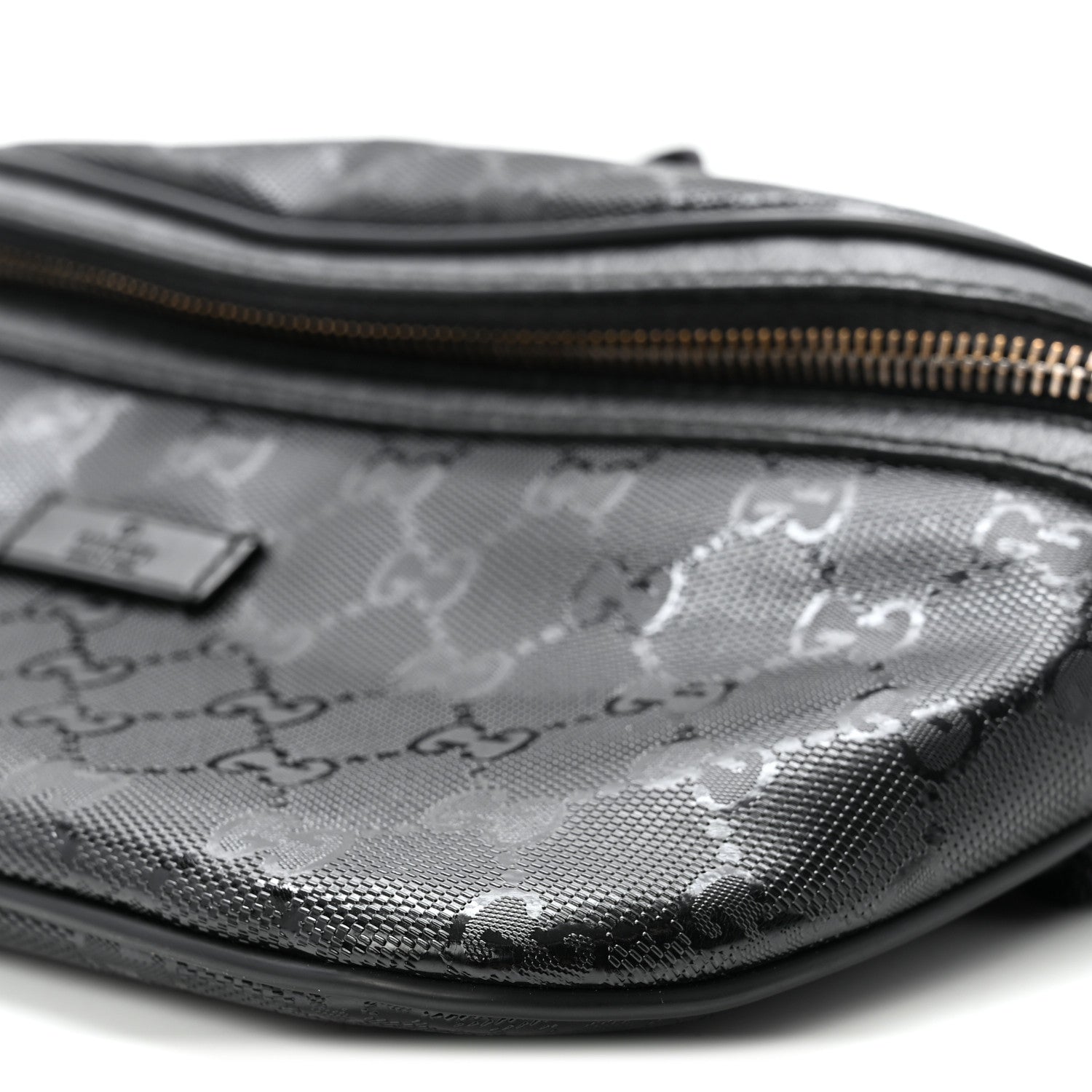 Gucci Imprime Monogram Belt Bag Black 10 of 10