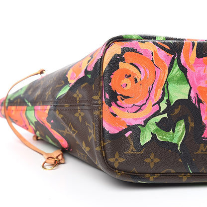 Louis Vuitton Monogram Roses Neverfull MM 8 of 13