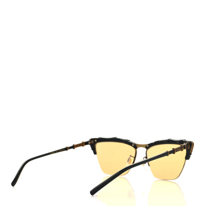 Gucci Acetate Metal Bamboo Sunglasses GG660S Black Yellow 4 of 6