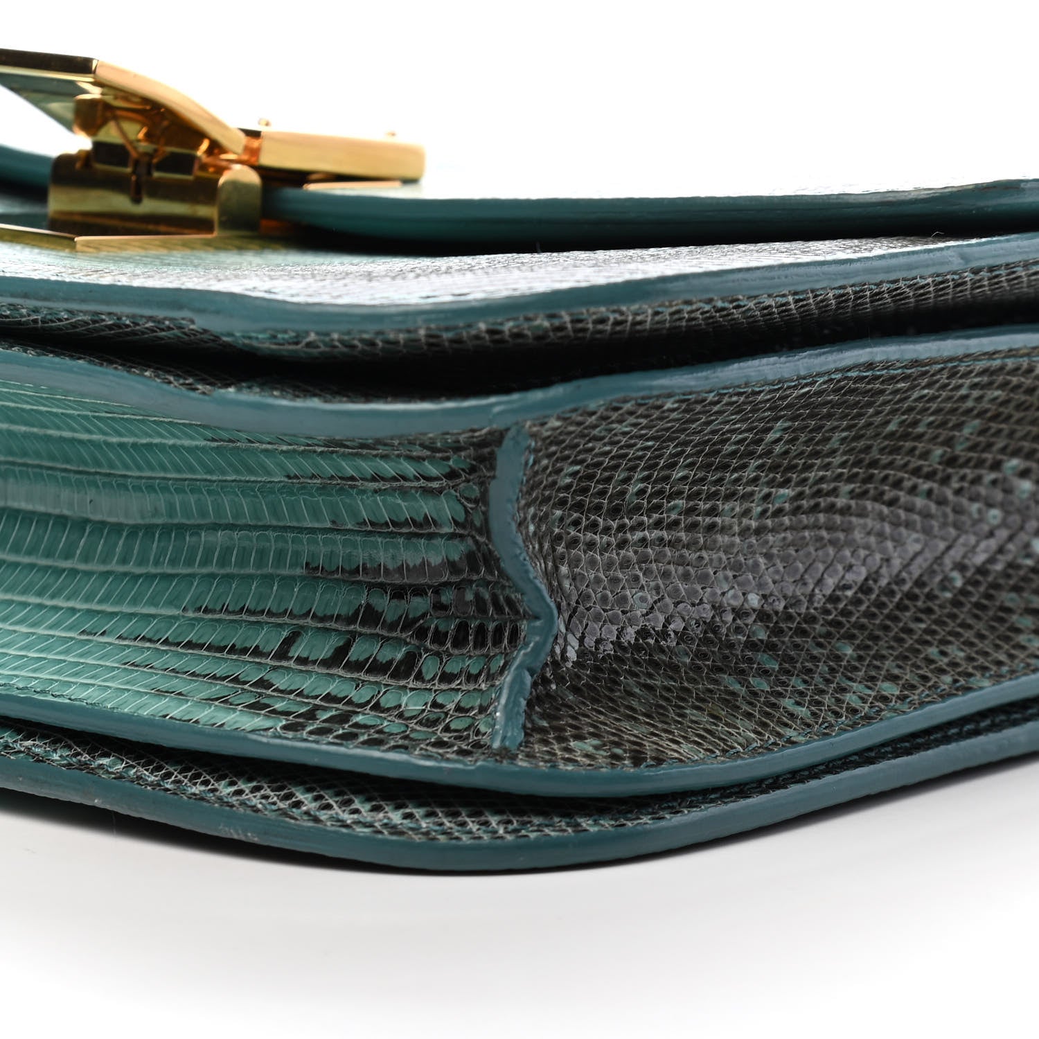 Celine Lizard Medium Classic Box Flap Bag Antarctic 8 of 8