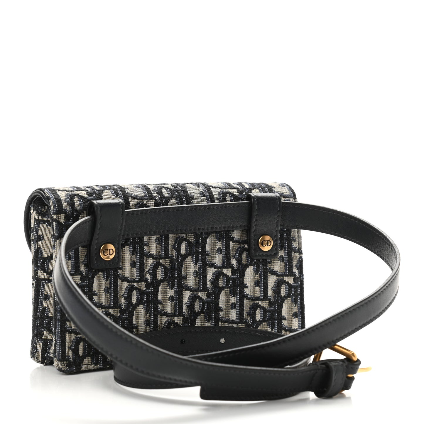 Oblique Saddle Belt Bag Blue