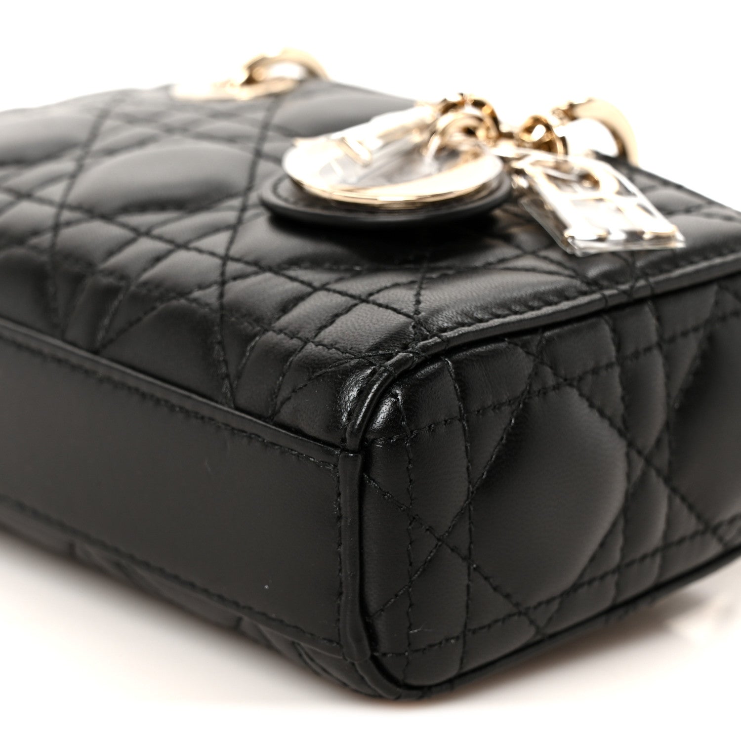 Christian Dior Patent Lambskin Cannage Micro Lady D-Joy Black 9 of 9