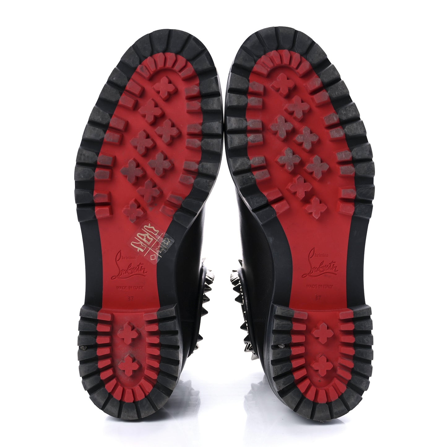 Nappa Spiked Capahutta Flat Chelsea Boots 37 Black