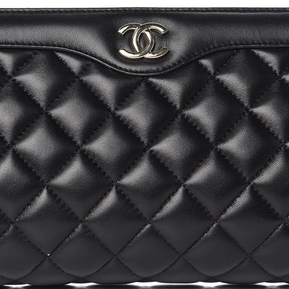 Chanel Lambskin Quilted Clutch Black 8 of 11
