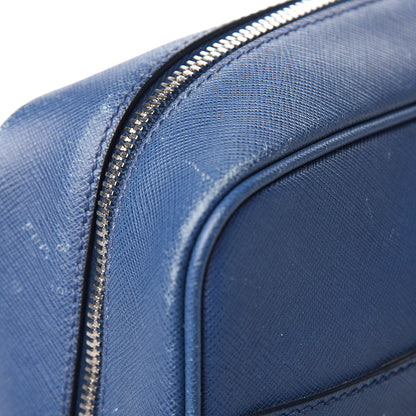 Prada Saffiano Travel Briefcase Bluette 10 of 18