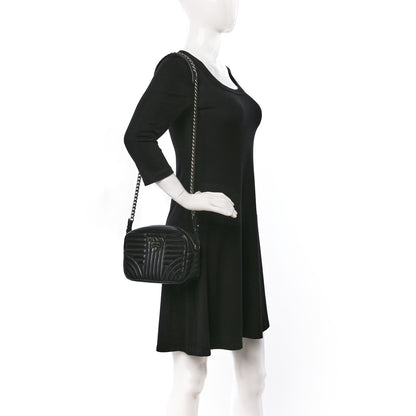 Prada Soft Calfskin Diagramme Camera Bag Black 2 of 9