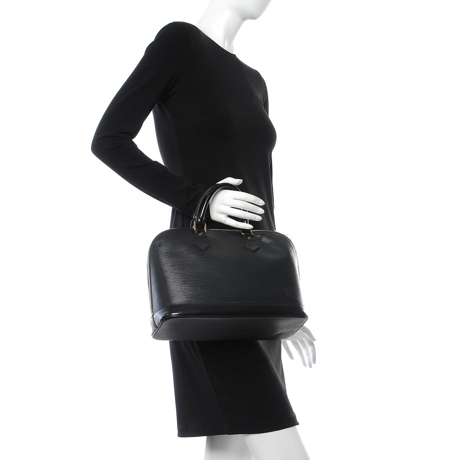 Louis Vuitton Epi Alma PM Black 2 of 17