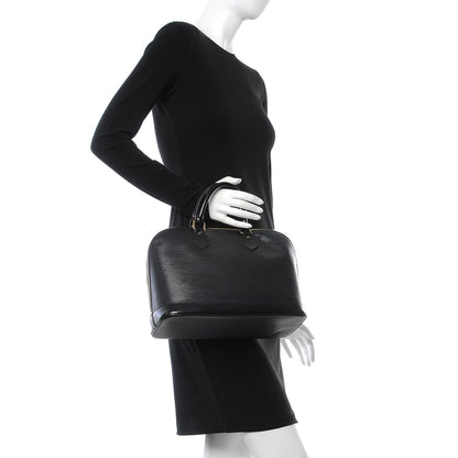 Louis Vuitton Epi Alma PM Black 2 of 17