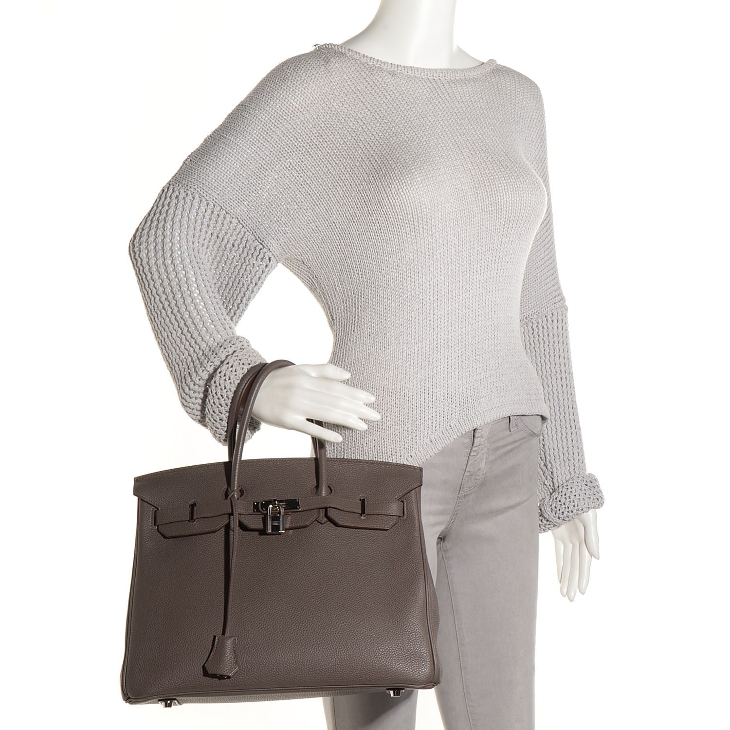 Hermes Togo Birkin 35 Etain 2 of 25