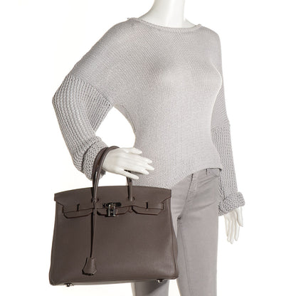 Hermes Togo Birkin 35 Etain 2 of 25