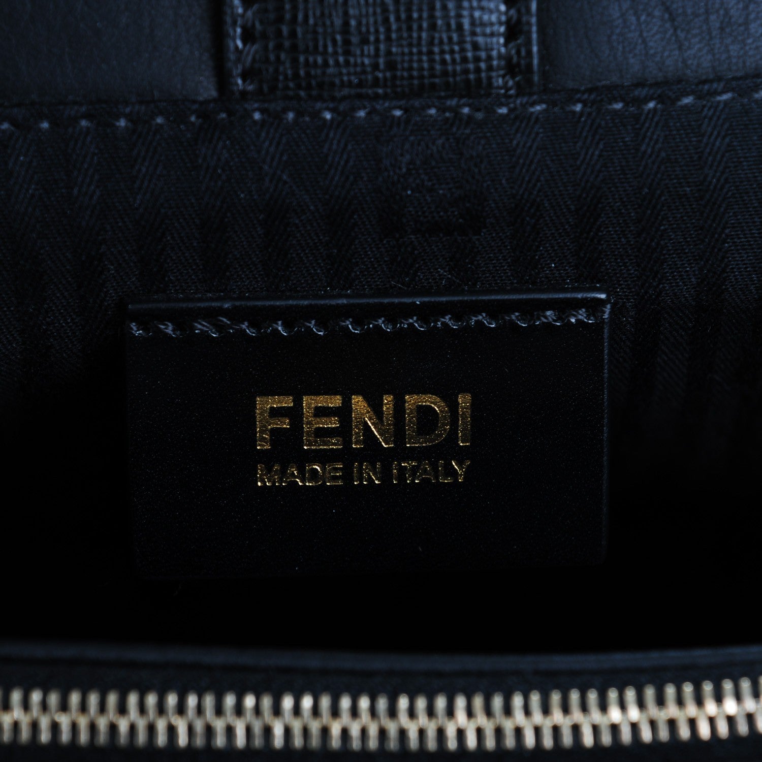 Fendi Vitello Elite Petite 2Jours Tote Black 6 of 7