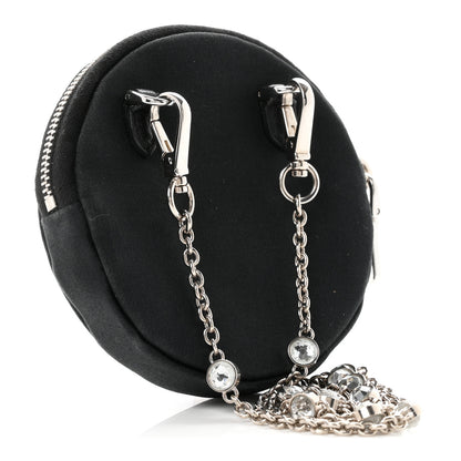 Miu Miu Raso Crystal Starlight Nano Circle Mini Bag Black 2 of 9