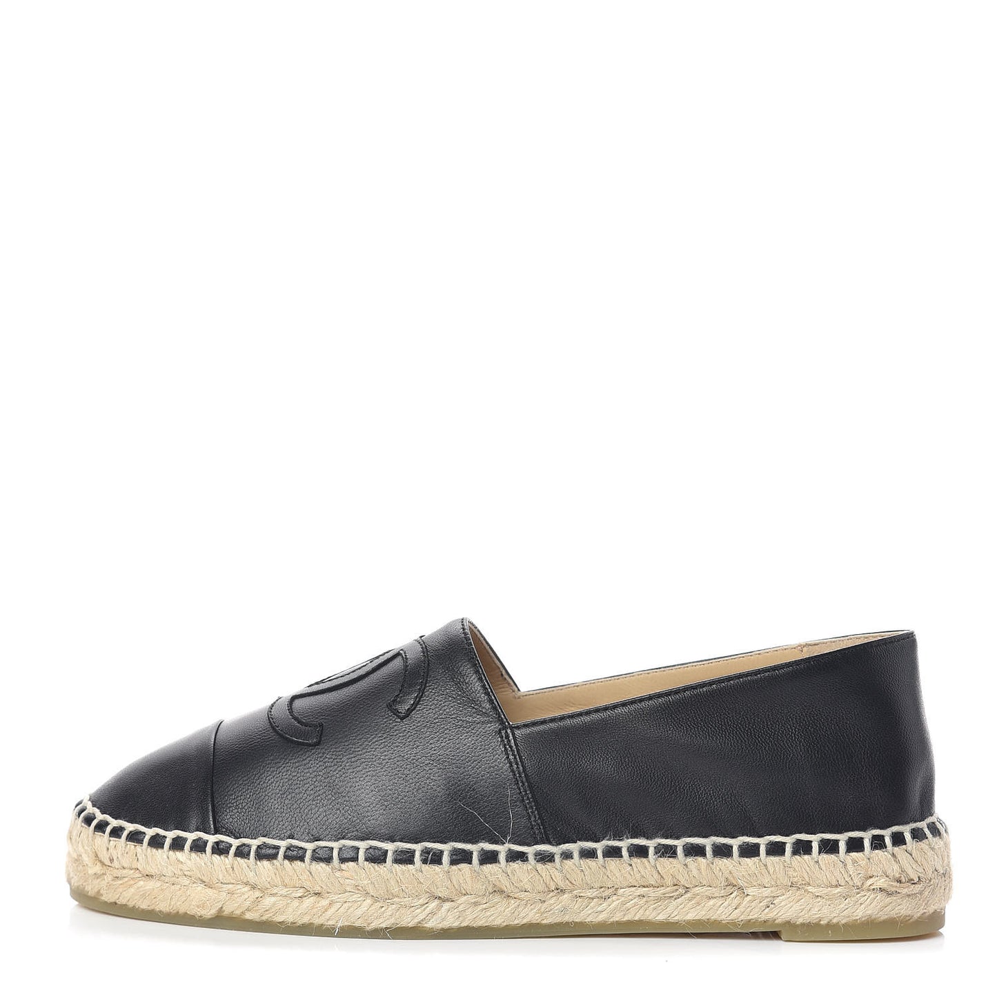 Lambskin CC Espadrilles 36 Black