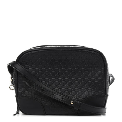 Gucci Microguccissima Mini Bree Messenger Bag Black 1 of 12