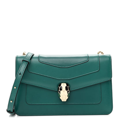 Bulgari Calfskin Serpenti Forever Crossbody Bag Emerald Green 1 of 11