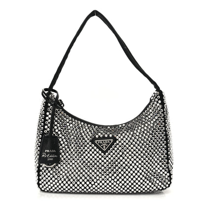 Prada Satin Crystal Mini Re-Edition 2000 Bag Cristal 1 of 9