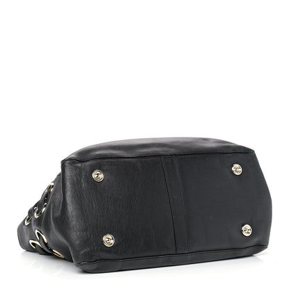 Jimmy Choo Supple Calfskin Large Radiant Hobo Black 4 of 17
